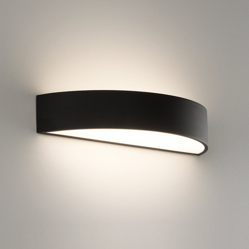 ACB Isia Wall Lamp black LED 2x LED Slide switch Casambi A3453670NCA