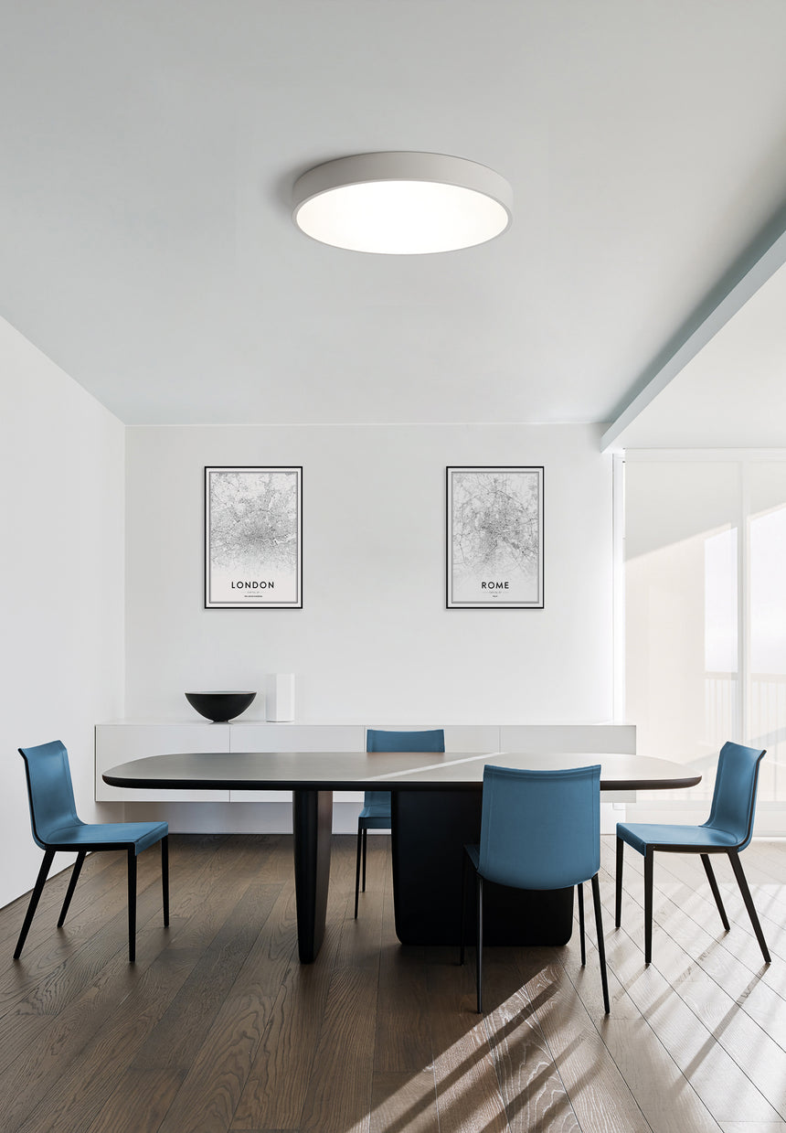 Plafón Isia LED 60cm 3000K-4000K blanco Casambi P3453270BCA