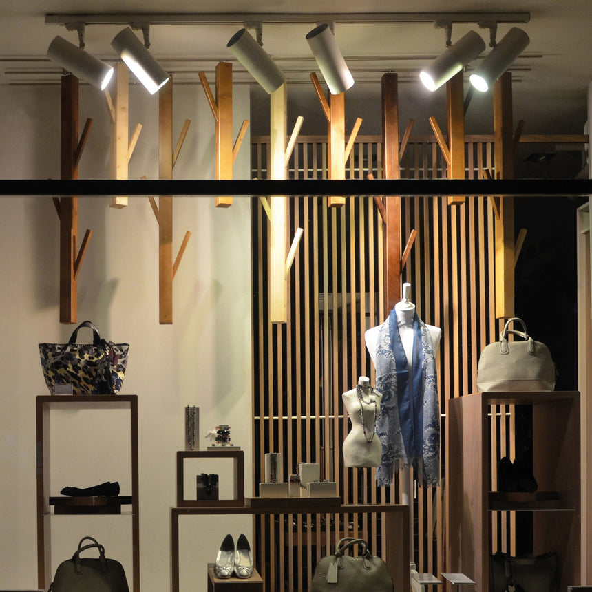 ACB Isquia foco carril LED 4117 blanco texturado 27W 3000K orientable trifásico R411720B