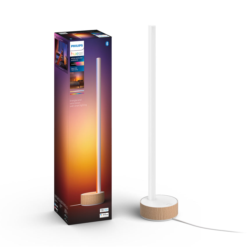Philips Hue White and Color Ambiance Lámpara de mesa signe blanco RGBW 12W 871951443346500