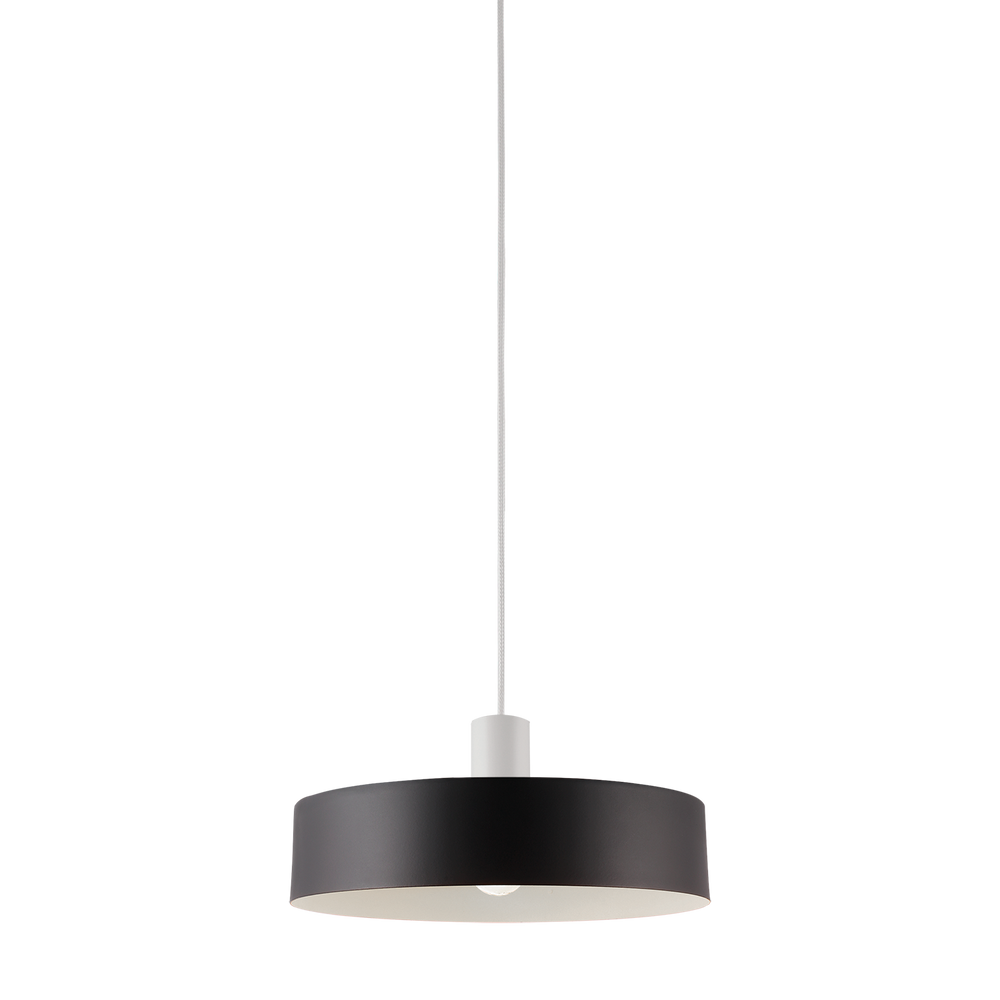 ACB Jarvis Pendant Light 3708/30 Black Text., White Text. Kit, LED E27 15W, C3708081N