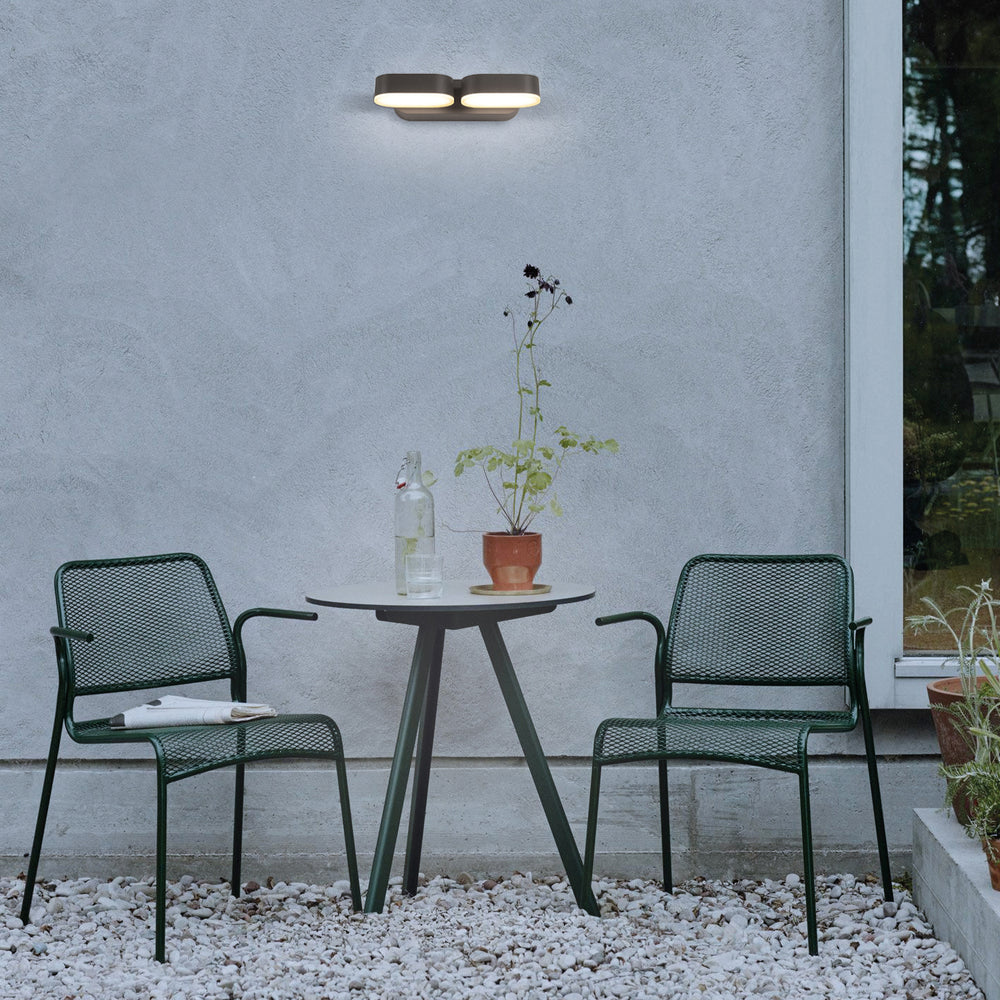 ACB Kansas Wall Lamp 16/2025-23 Textured Black, LED 2x5.5W 3000K 800lm, CRI90 IP54, integrated LED A202520N