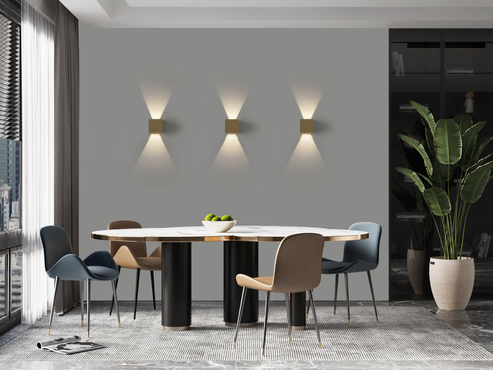 ACB Kendo Wall Lamp 16/2032-10 Technical Gold, LED COB 2x6W 3000K 850lm, CRI90 IP65 A203210O