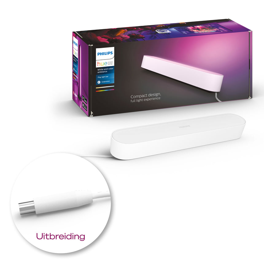 Philips Hue White and Color Ambiance Lámpara de mesa Play blanco RGBW 7W 7820331E7 530lm