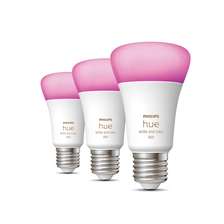 Philips Hue White and Color Ambiance Bombilla RGBW E27 9W 871951432838900 806lm - vista alternativa