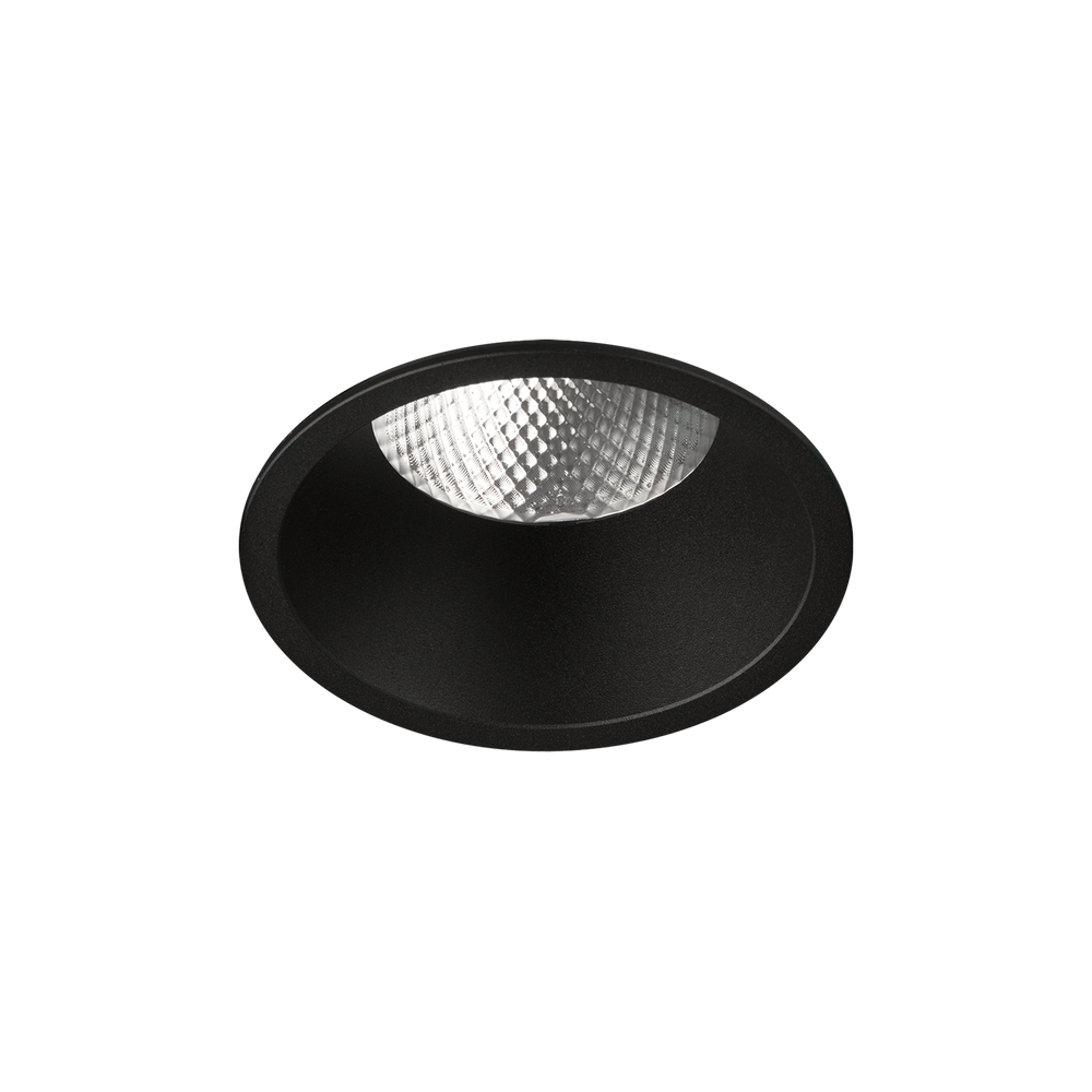 ACB Kidal Recessed 3771/13 Textured Black, COB LED 20W 4000K 1988lm, CRI90 I IP44/IP20, integrated LED E3771310N