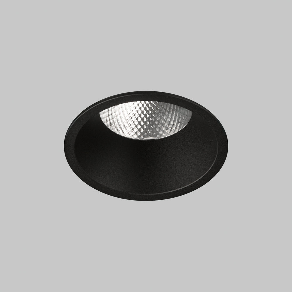 ACB Kidal Recessed 3771/13 Textured Black, COB LED 20W 4000K 1988lm, CRI90 I IP44/IP20, integrated LED E3771310N
