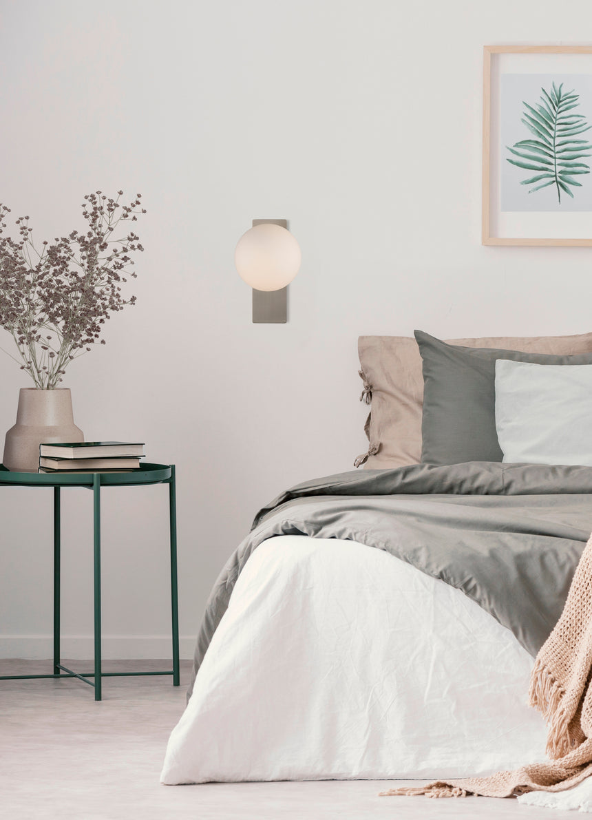 ACB Kin Aplique LED niquel mate/opal 8W 2700K A8169191NM