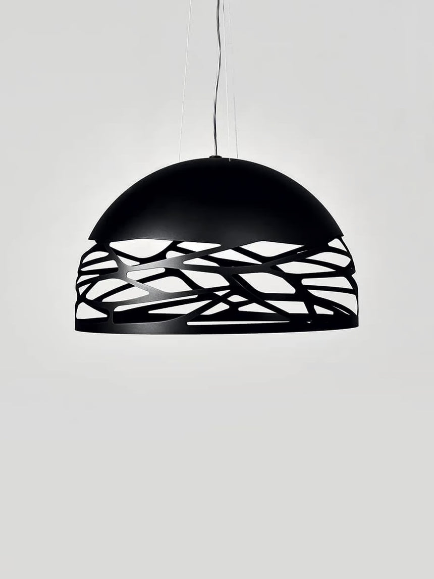 Lodes Lámpara colgante Kelly Ø24,5cm marrón natural mate LED 2700K 14711-6927