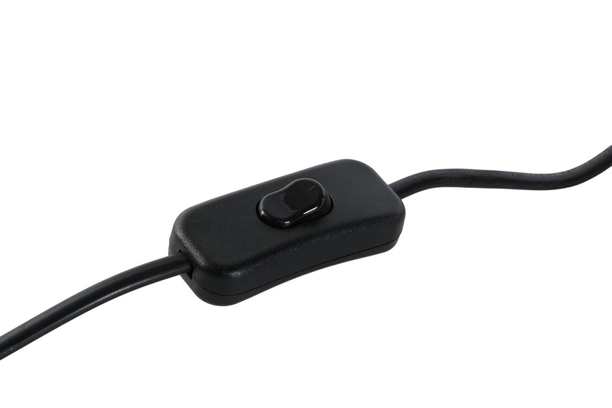 Lámpara de sobremesa madera tallada y pantalla yute 91 cm 216577