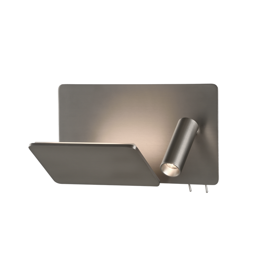 ACB Laika Aplique LED níquel mate 6W 2700K 3W 2700K interruptores orientable USB C A3665194NMDER