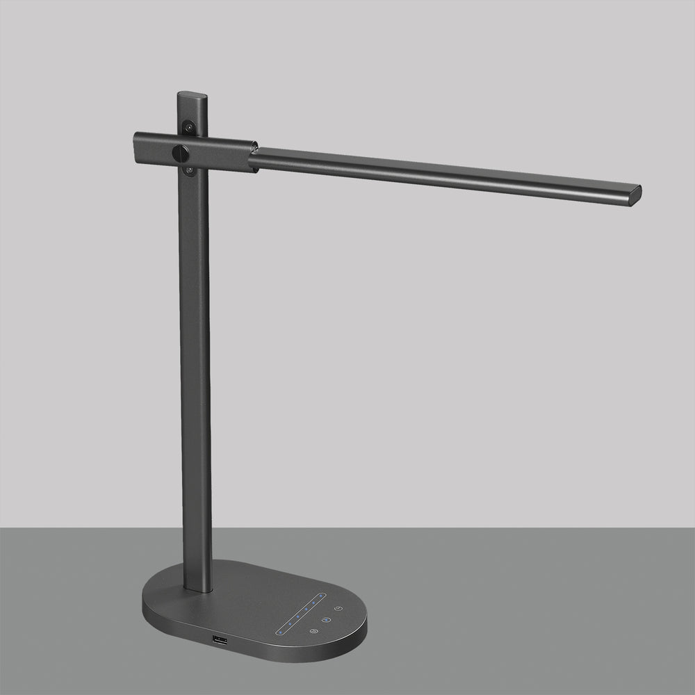 ACB Laysan Table Lamp 8152 Anthracite, LED 10W 6500K 650lm, CRI90 I, Integrated LED, With switch, Dimmable Kelvin, Dimmable intensity, With USB S81521N