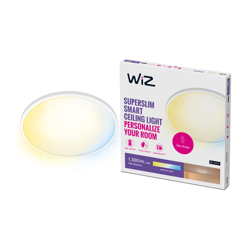 WiZ Plafón SuperSlim 14W 1300lm 33797800 | Philips