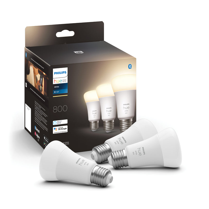 Philips Hue White Bombilla 3 luces White E27 9W 800lm 32988100