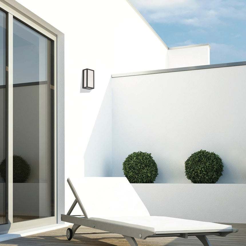 ACB Liam Wall Lamp 16/2084 Anthracite Textured, LED 10W 3000K 550lm, CRI90 IP65, integrated LED A2084000GR