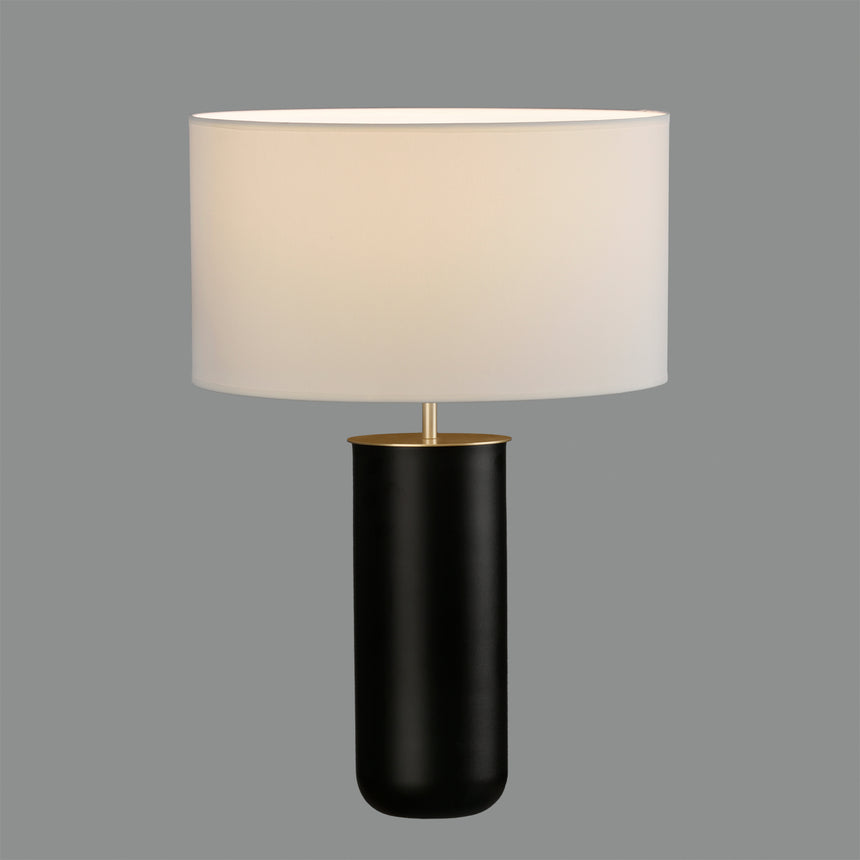 ACB Lindana Sobremesa LED Negro Oro E27 15W interruptor S8194N