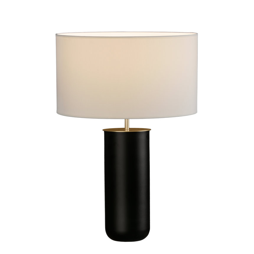 ACB Lindana Sobremesa LED Negro Oro E27 15W interruptor S8194N