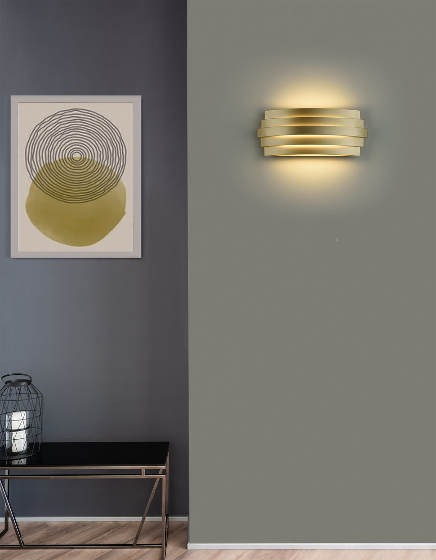 ACB Luxur Aplique LED opal oro tecnico 2700K-3000K Slide Switch A3840070O