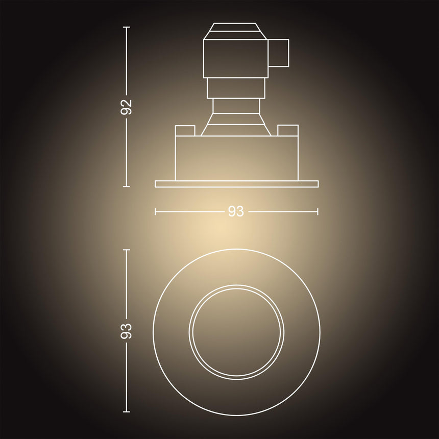Philips Hue Empotrable Adore plata White Ambiance 5W IP44 871951434081700 (3 uds) 350lm - imagen 8