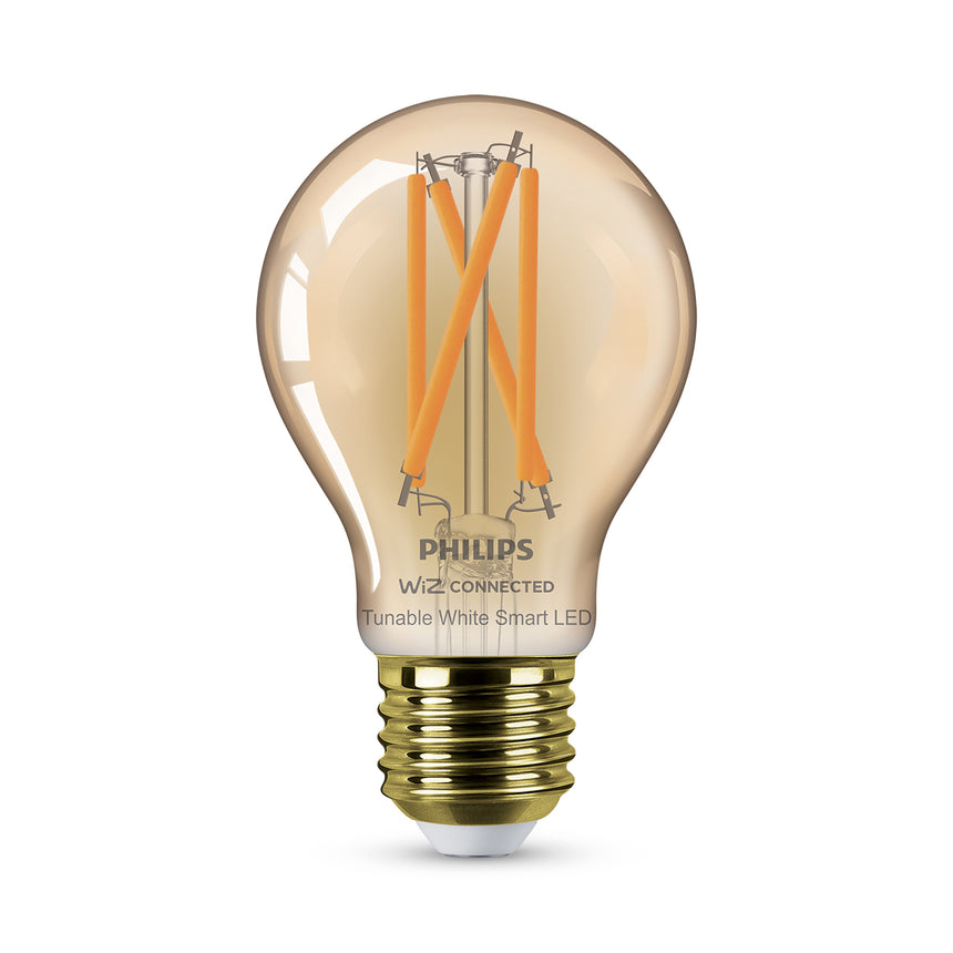 Bombilla de filamento Philips WiZ ámbar A60 7W E27 640lm 372023