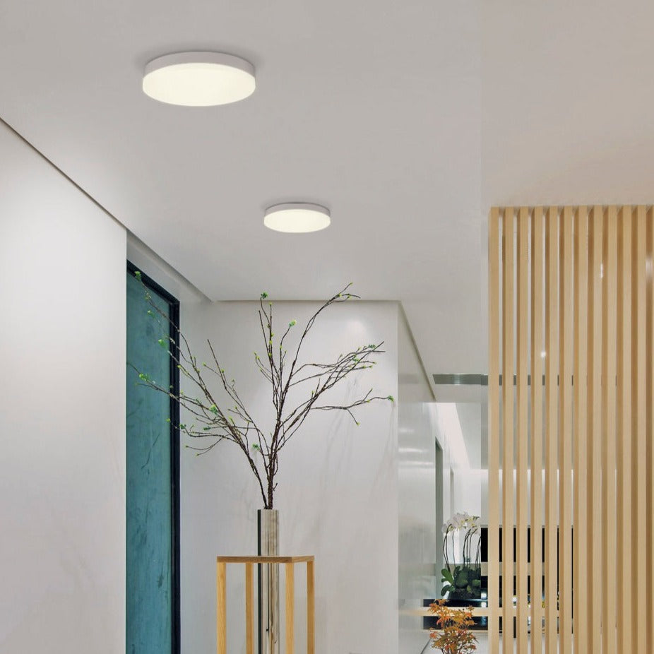 ACB Madison Ceiling Light 3497/28 White, LED 24W 1989lm, CRI90 I IP54, Integrated LED, Dimmable Kelvin P349713B