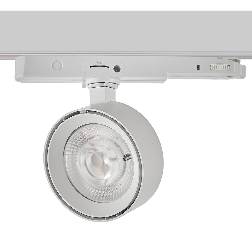 ACB Mako proyector LED carril blanco texturado 20W 3000K orientable T384310B