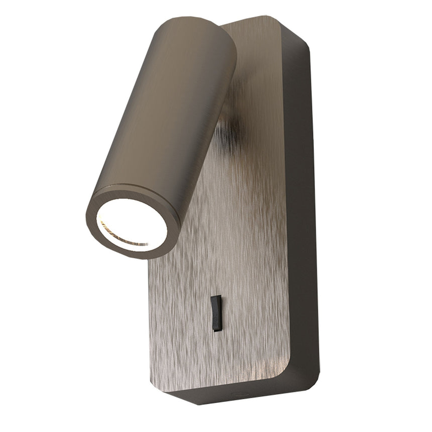 Aplique de pared lector Mantra Notte Mini GU10 níquel satinado 8875