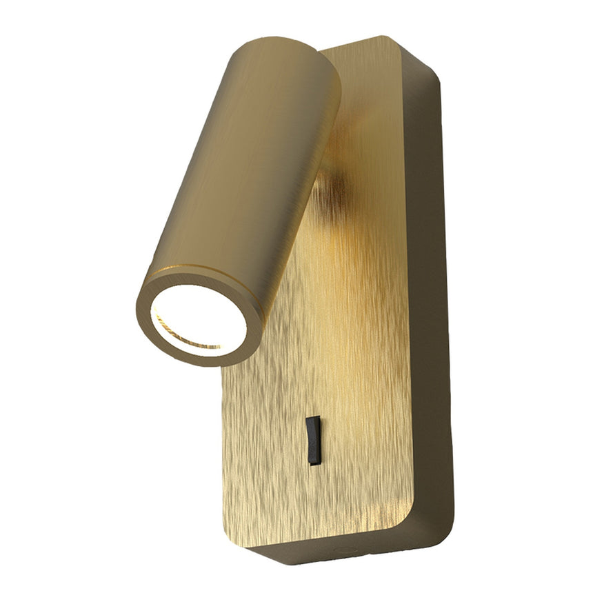 Aplique de pared lector Mantra Notte Mini GU10 cuero 8876