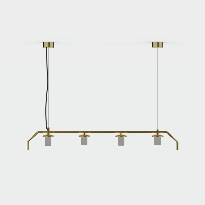 ACB Maui lámpara colgante oro viejo mate - vista principal del producto