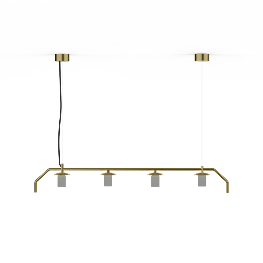 ACB Maui lámpara colgante oro viejo mate - vista en ambiente