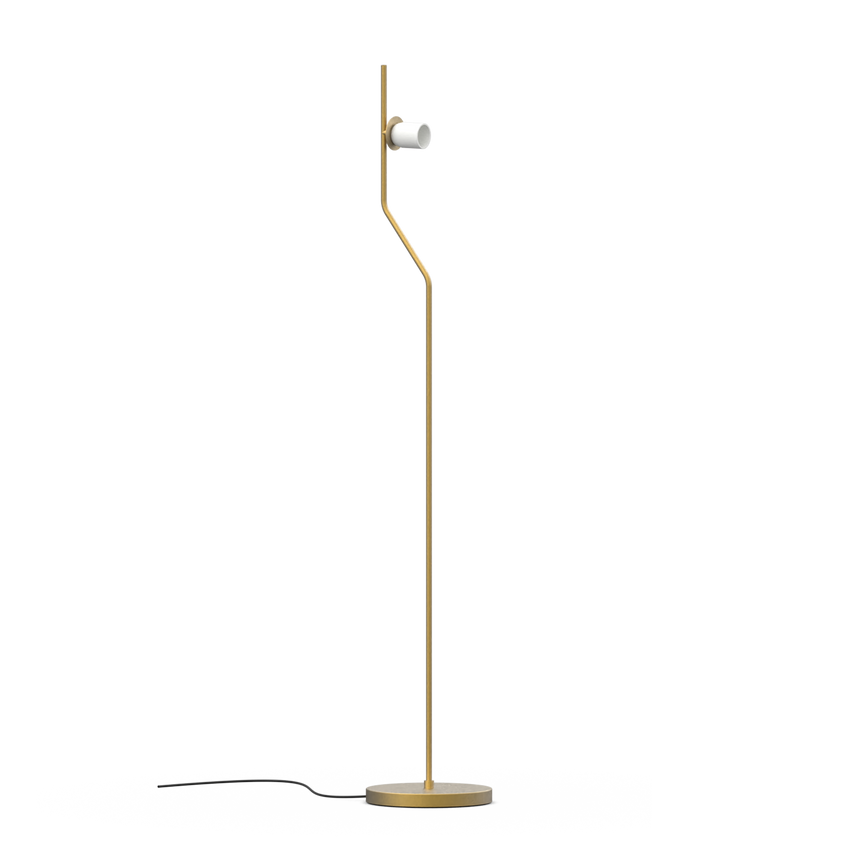 ACB Maui lámpara de pie oro viejo mate - vista en ambiente