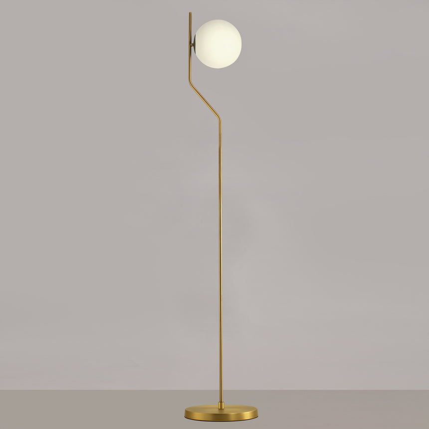 ACB Maui Floor Lamp 8163/1 Opal/Matte Old Gold LED E27 H81631O