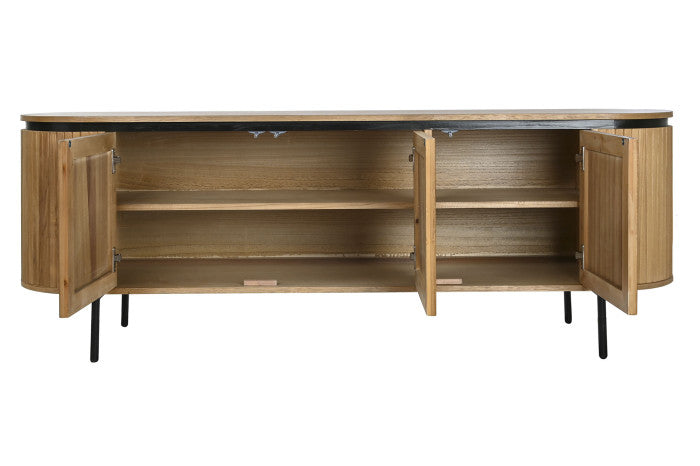 Aparador buffet de madera paulownia 3 puertas 170cm 208696
