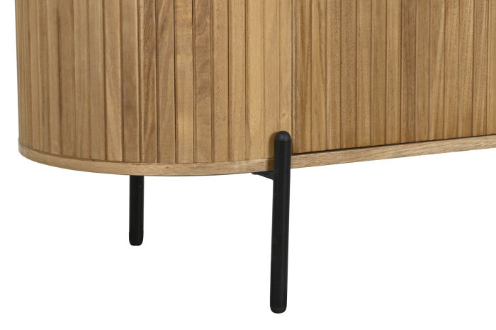 Aparador buffet de madera paulownia 3 puertas 170cm 208696
