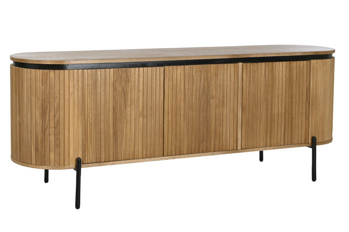 Aparador buffet de madera paulownia 3 puertas 170cm 208696