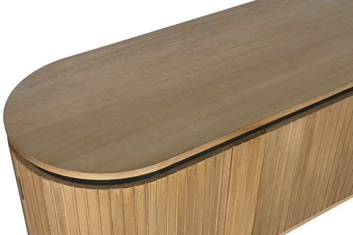 Mueble TV de madera paulownia 4 puertas 180cm 208697