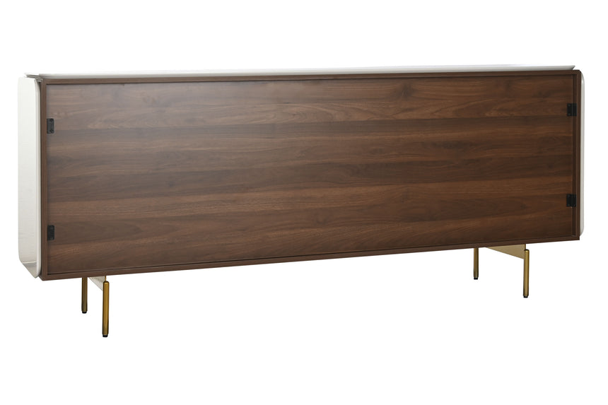 Wooden Buffet Sideboard 183x41.5x80 White Gold 217314