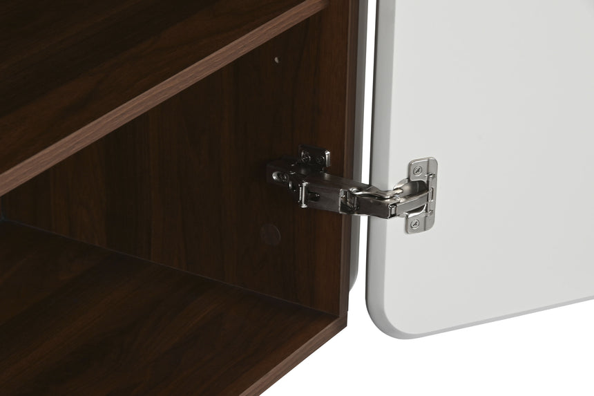 Wooden Buffet Sideboard 183x41.5x80 White Gold 217314