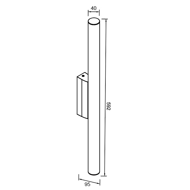 Mantra Antiga Aplique de baño LED 3000K 12W IP44 dorado 9256