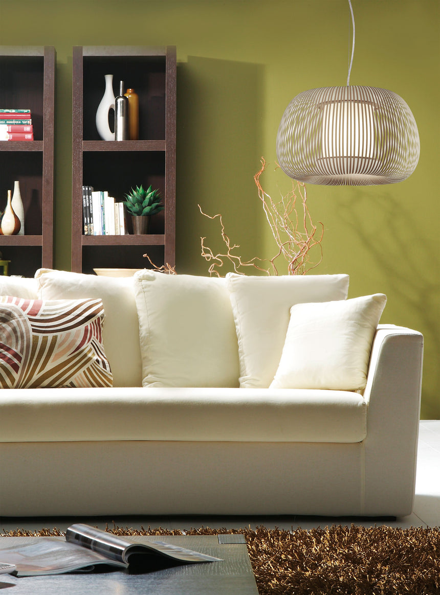 ACB Mirta Lámpara colgante LED E27 15W techo piedra kit blanco text C3055181PIB