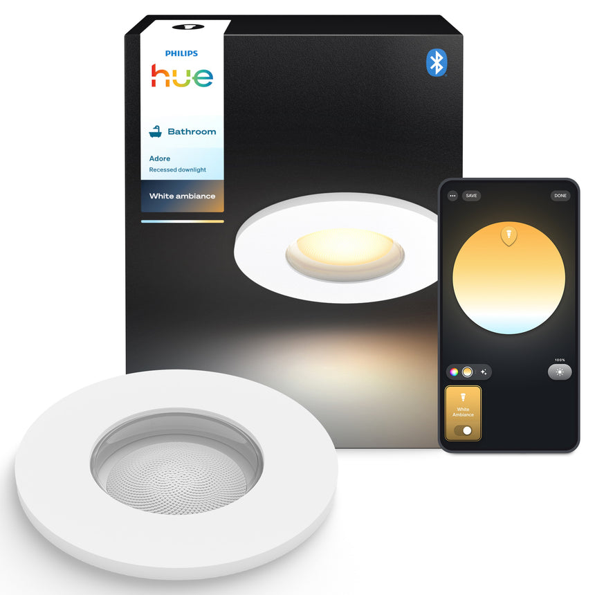 Philips Hue Empotrable Adore blanco White Ambiance 4,2W IP44 400lm 8721103072962