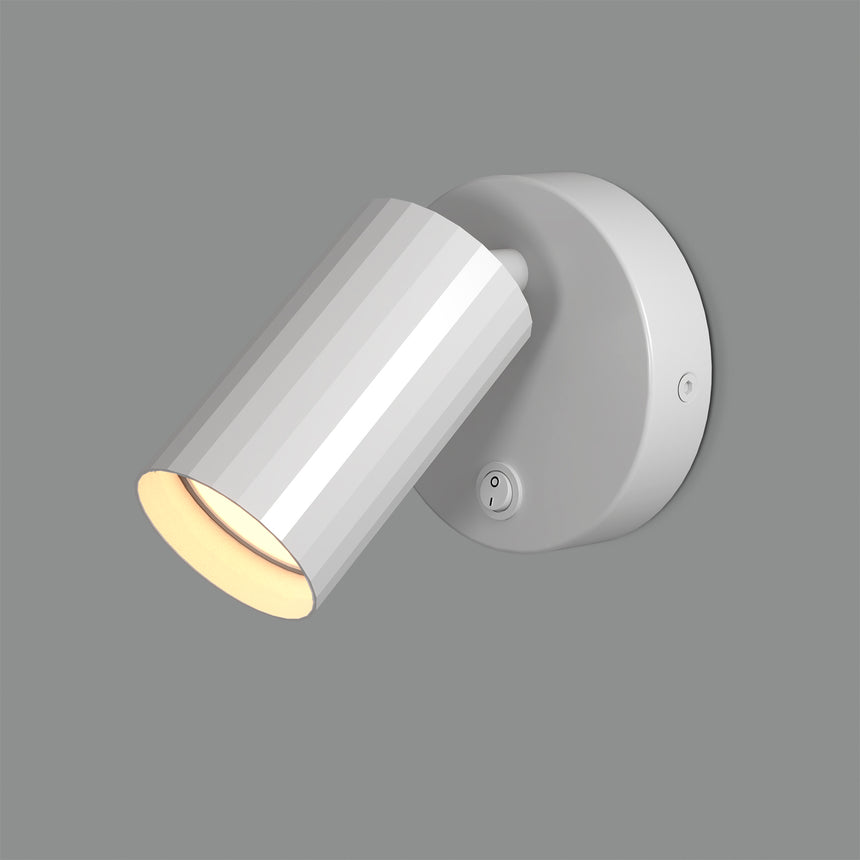 ACB Modrian Aplique LED GU10 8W orientable con interruptor blanco A3951080B