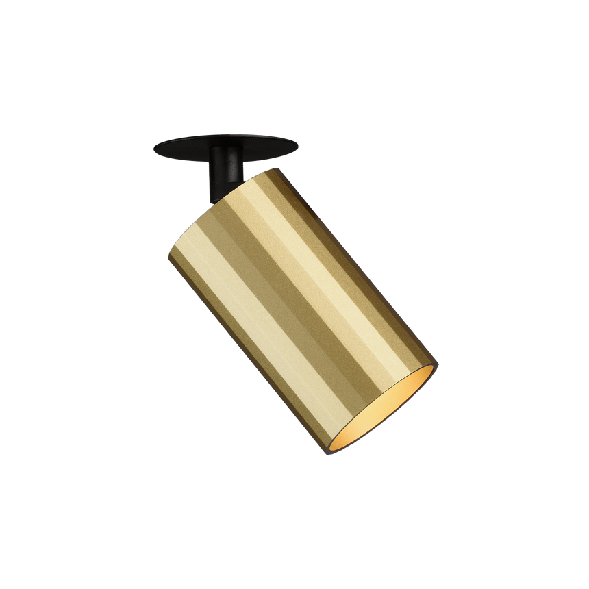 ACB Modrian Empotrable Negro/Oro GU10 8W Orientable E3951080O