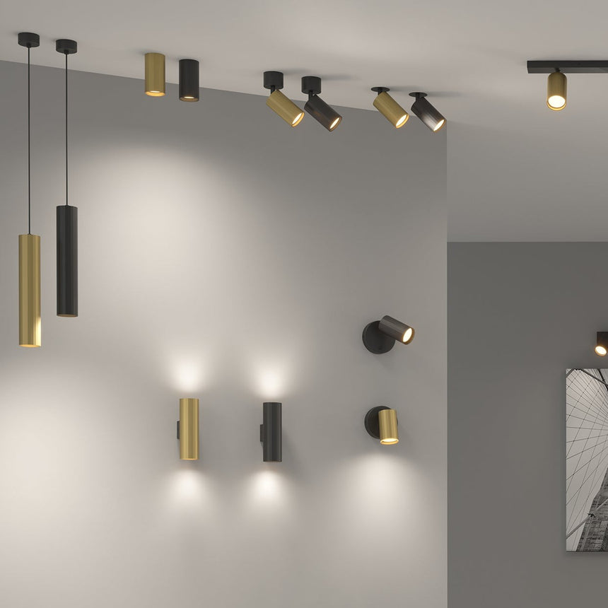 ACB Modrian Empotrable Negro GU10 8W Orientable E3951080N