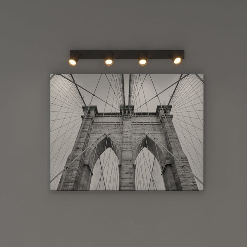 ACB Modrian Plafón Negro GU10 4x8W Orientable P3951480N