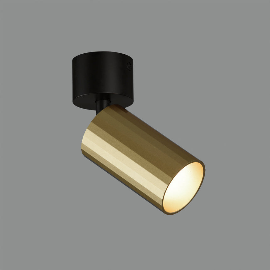 ACB Modrian Spotlight 3951/10 Black/Technical Gold, LED GU10 8W, Adjustable P3951180O