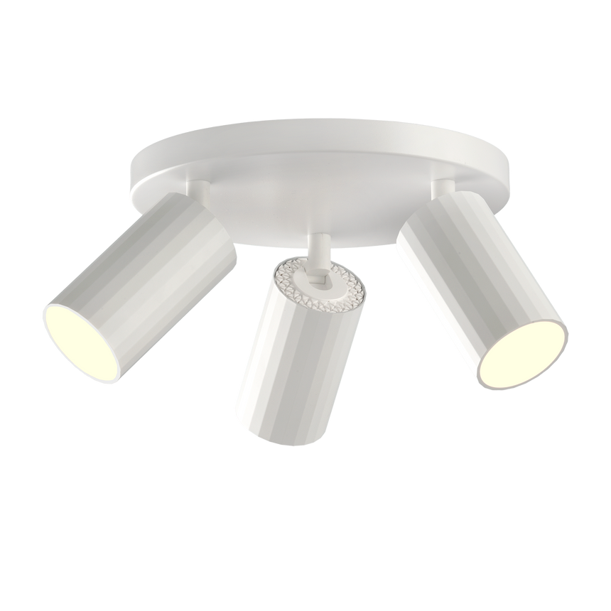 ACB Modrian Plafón LED GU10 3x8W orientable blanco P3951280B