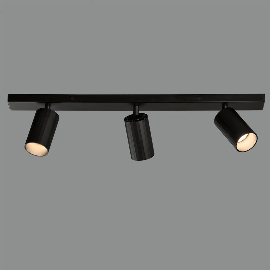 ACB Modrian Ceiling Light 3951/R3 Black, LED GU10 3x8W, Adjustable P3951380N