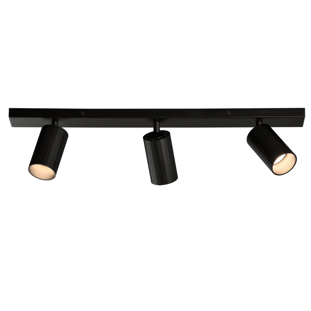 ACB Modrian Ceiling Light 3951/R3 Black, LED GU10 3x8W, Adjustable P3951380N