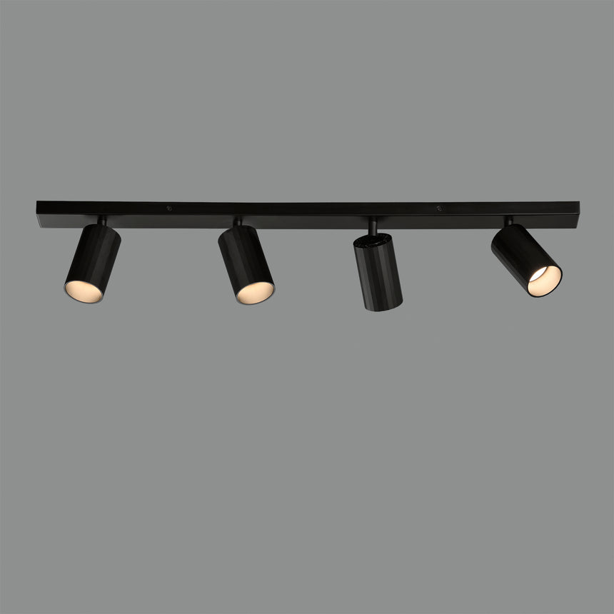 ACB Modrian Plafón Negro GU10 4x8W Orientable P3951480N